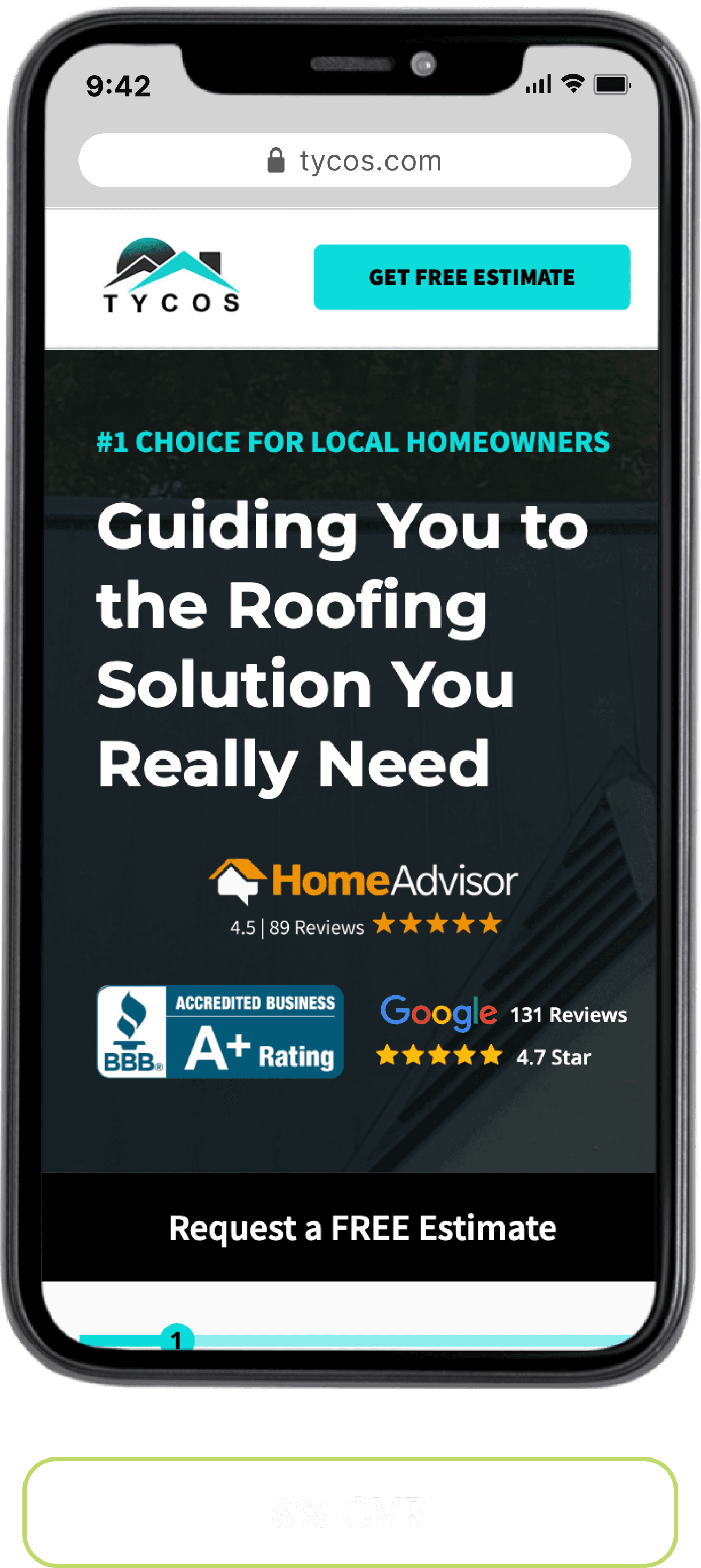 Landing page example 3